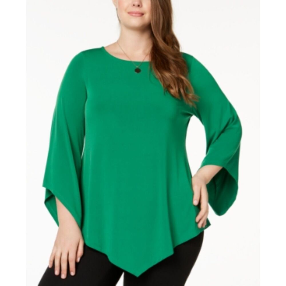 NWT Alfani Plus Size Pointed-Hem Tunic Amazon Womens 0X